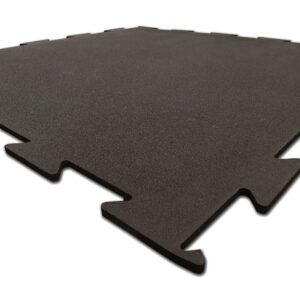 Gummi-Puzzlematte 100 x 100 cm (Schwarz/Grau 30 mm) - Art-Floor