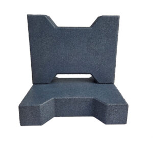 Doppel-T Gummipflaster für Ställe & Paddocks Grau