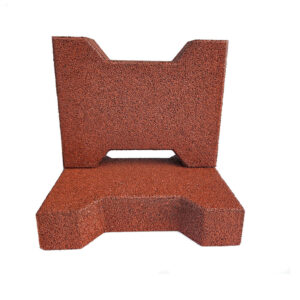 Doppel-T Gummipflaster für Ställe & Paddocks Rot