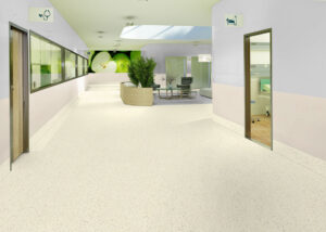 Heterogene Bodenbeläge Tarkett Topaz 70 Terrazzo Matera Clay