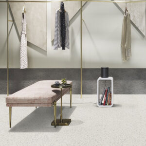 Akustik Bodenbelag Gerflor Taralay Impression Acoustic 1058 Terrazzo B&W