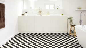 PVC-Boden Iconik 260 Tarket Echiquier 2 Black White