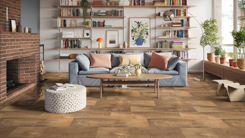 PVC-Boden Iconik 260 Tarket Flanders Beige Brown