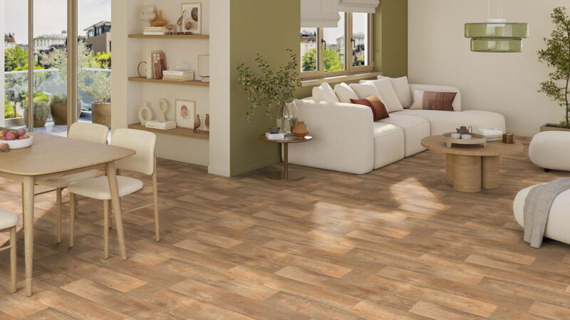 PVC-Boden Iconik 260 Tarket Flanders Dark Beige