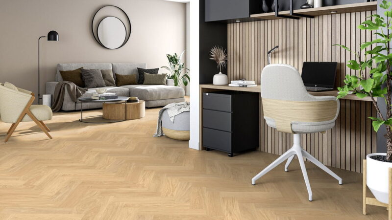PVC-Boden Iconik 260 Tarkett Skane Herringbone Blonde