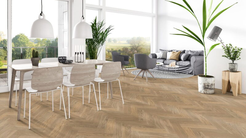 PVC-Boden Iconik 260 Tarkett Skane Herringbone Brown