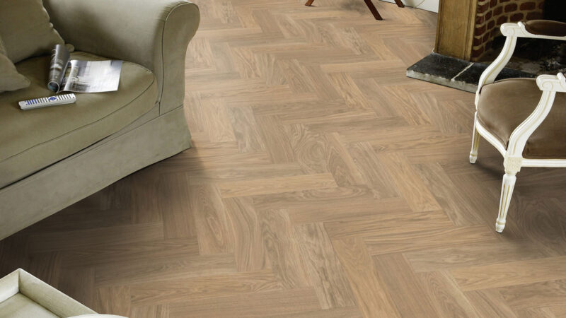 PVC-Boden Iconik 260 Tarkett Skane Herringbone Brown