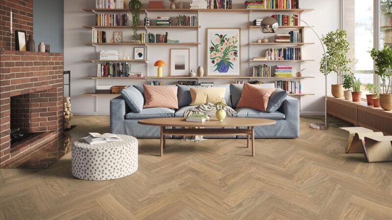 PVC-Boden Iconik 260 Tarkett Skane Herringbone Brown