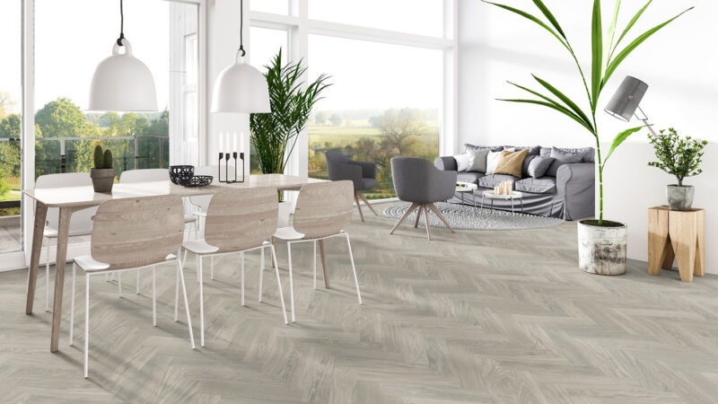 PVC-Boden Iconik 260 Tarkett Skane Herringbone Stone