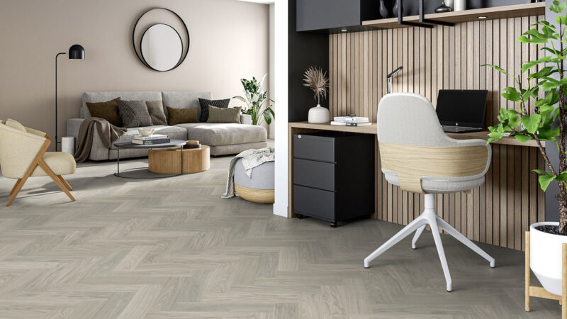 PVC-Boden Iconik 260 Tarkett Skane Herringbone Stone
