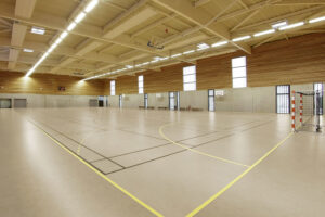 Indoor Sportböden Tarkett Omnisport Active+ Concrete Grey Beige