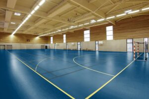 Indoor Sportböden Tarkett Omnisport Active+ Uni Tonic Blue