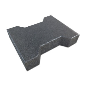 Doppel-T Gummipflaster für Ställe & Paddocks Schwarz