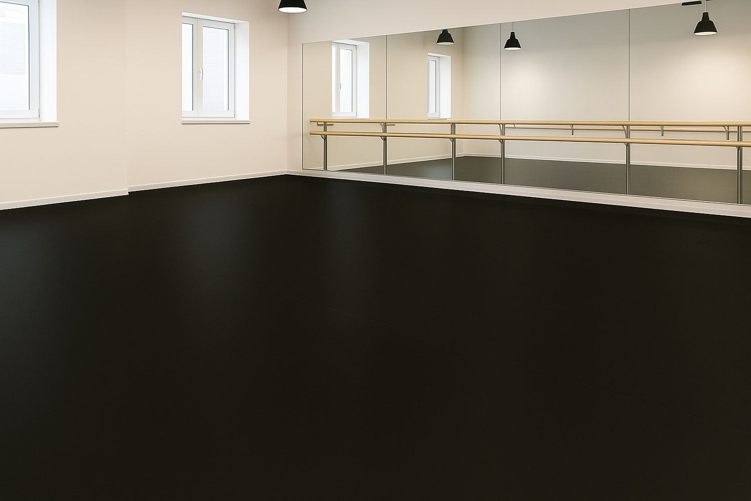 Tanzboden Tarkett Dancefloor Ballettboden PVC in Schwarz – Bild 4
