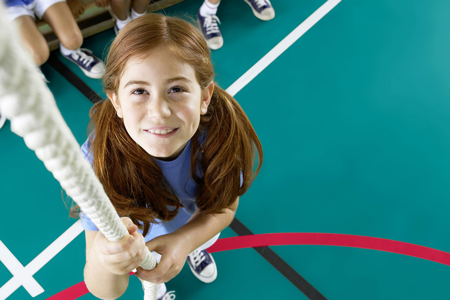 Tarkett Omnisports Reference Sportboden – Uni Teal – für Schulen & Hallen