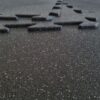 Gummi-Sportboden Puzzlematte mit grauem EPDM
