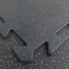 Gummi-Sportboden Puzzlematte mit grünem EPDM für Fitness & Crossfit