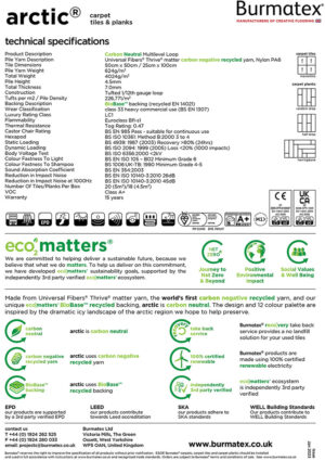 burmatex-arctic-technical-spec