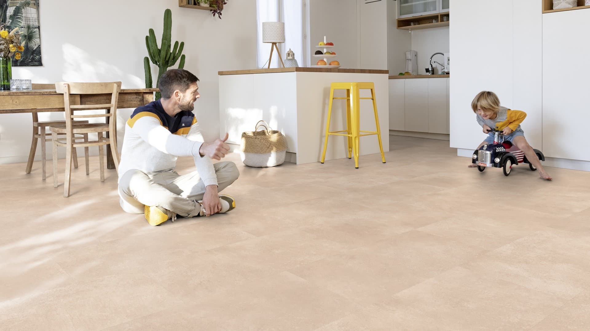 Gerflor Creation 40 – Designboden zum Kleben Bloom Uni Cream 1600