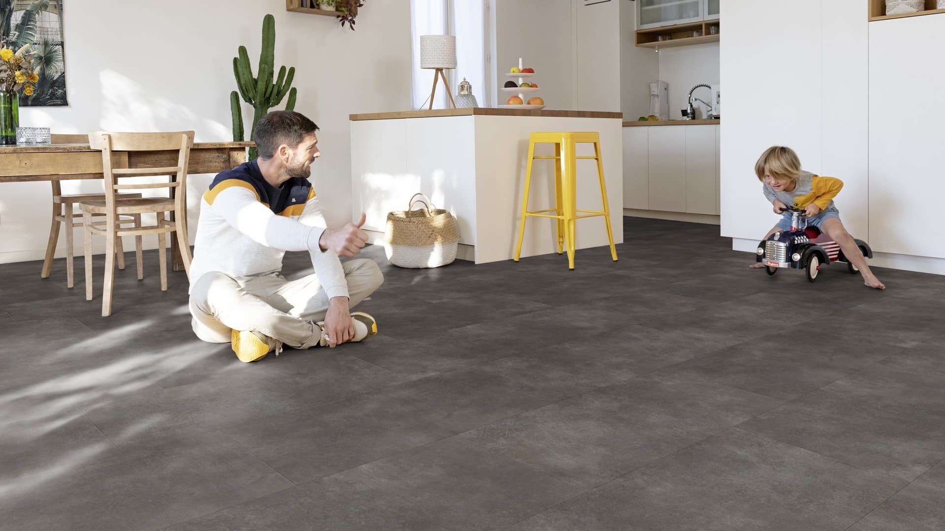 Gerflor Creation 40 – Designboden zum Kleben Bloom Uni Dark 1601