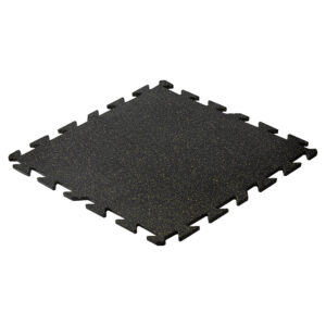 Gummi-Sportboden Puzzlematte mit gelbem EPDM für Fitness & Crossfit