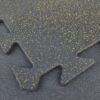 Gummi-Sportboden Puzzlematte mit gelbem EPDM für Fitness & Crossfit